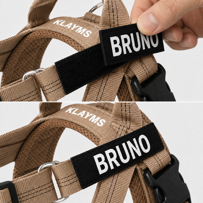 KLAYMS WalkPro – Personalisiertes Anti-Zug Hundegeschirr mit Bungee-Leine