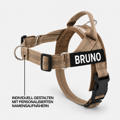 KLAYMS WalkPro – Personalisiertes Anti-Zug Hundegeschirr mit Bungee-Leine